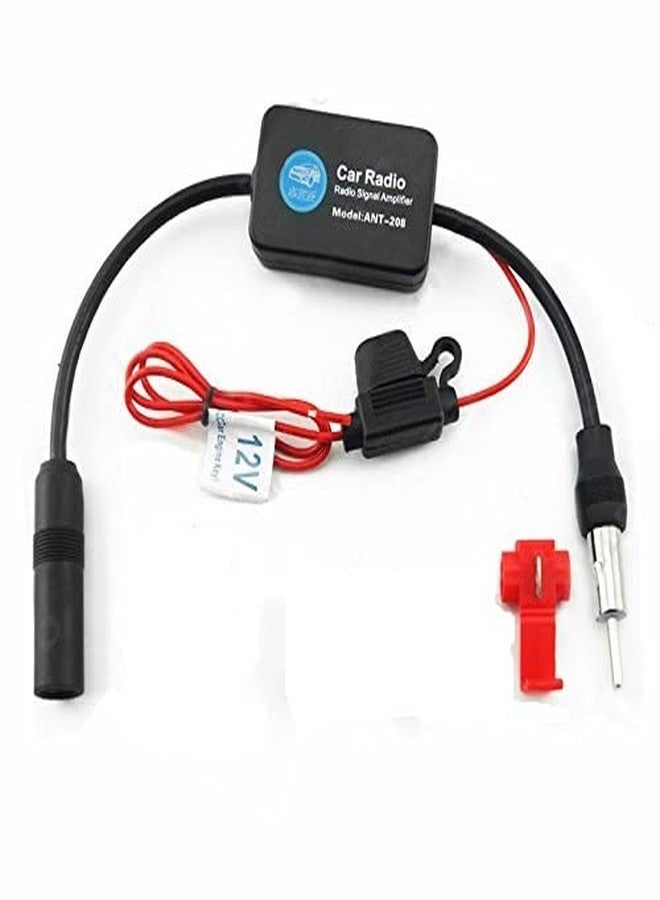 KUNFINE Universal Auto Car Radio FM Antenna Signal Booster Amp Amplifier for Marine Car Vehicle Boat RV 12V Signal Antenna Enhance - Image 2